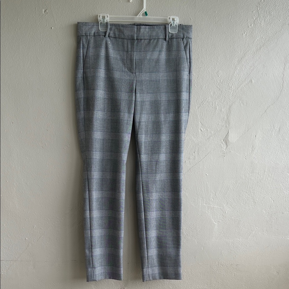 J. Crew Cameron Gray Plaid Pants Size 12